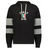 The WRS Augusta Nations of Rugby Italy Jackson Way Hoodie is a black hoodie with gray sleeve stripes, "ITALY RUGBY" text, and an Italian flag crest on the chest.