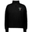 The EMB Augusta Women's Nations of Rugby Italy Jackson Way Pullover is a black quarter-zip featuring "ITALY RUGBY" and an Italian flag emblem—perfect for rugby supporters.