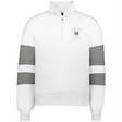 Show your team pride in the EMB Augusta Women's Nations of Rugby Italy Jackson Way Pullover—a white quarter-zip with grey stripes and "Italy Rugby" logo. Stylish, comfy apparel perfect for any Italy rugby supporter.