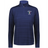 The EMB Augusta Women's Nations of Rugby Italy Pursuit 1/4 Zip Pullover in navy features "ITALY RUGBY" and an Italian flag crest on the chest, combining style and comfort for Italy rugby fans.