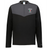 The EMB Augusta Nations of Rugby Italy Sideline Grid 1/4 Zip Pullover in black and gray features "ITALY RUGBY" and an Italian flag crest—perfect for any rugby supporter’s fleece collection.