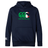 The Canterbury Italy CCC Club Lightweight Hoodie by WRS Canterbury is navy blue and made from polyester. It features a front pocket, a bold CCC logo in green, white, and red on the chest, and a smaller Canterbury logo on the left sleeve.
