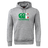 Gray Canterbury Italy CCC Flag Club Hoodie by WRS Canterbury, featuring a kangaroo pocket and displaying the brand's logo in green, white, and red on the front.