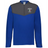 The EMB Augusta Nations of Rugby Italy Sideline Grid 1/4 Zip Pullover is a blue and gray fleece with “ITALY RUGBY” text and an Italian flag shield on the left chest—ideal for any rugby fan.