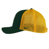 The Nike Springboks 26/27 Trucker Cap features a green front panel, yellow mesh back, and a yellow Nike logo on the side.