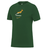 The Nike Springboks 26/27 Gradient Logo T-Shirt features a bold South Africa rugby graphic and classic logo—perfect for fans looking to show team pride.