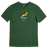 The Nike Springboks 26/27 Gradient Logo T-Shirt features a yellow springbok logo, "SPRINGBOKS" text, and a yellow Nike swoosh—a classic South Africa rugby shirt.