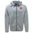 The Indiana University Women Tempo Vapodri Full-Zip Hoodie by EMB Canterbury features the IU logo and text on the left chest, a Canterbury logo on the right shoulder, and offers moisture-wicking comfort with classic collegiate style.