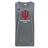 The Indiana University Women Tempo Vapodri Singlet by WRS Canterbury is a gray sleeveless athletic shirt with a red IU logo and "WOMEN'S RUGBY CLUB" text, made from recycled polyester for comfort and sustainability.