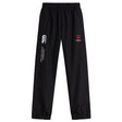 The Indiana University Women Cuffed Hem Stadium Pant by EMB Canterbury features an elastic waistband, cuffed hem, and both the Canterbury of New Zealand and Indiana University logos—ideal for rugby, athletics, or casual wear.