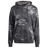 The All Blacks Camo Hoodie by adidas is a gray camouflage-patterned hoodie made from recycled polyester, featuring a drawstring hood, long sleeves, and the "All Blacks" logo on the chest.