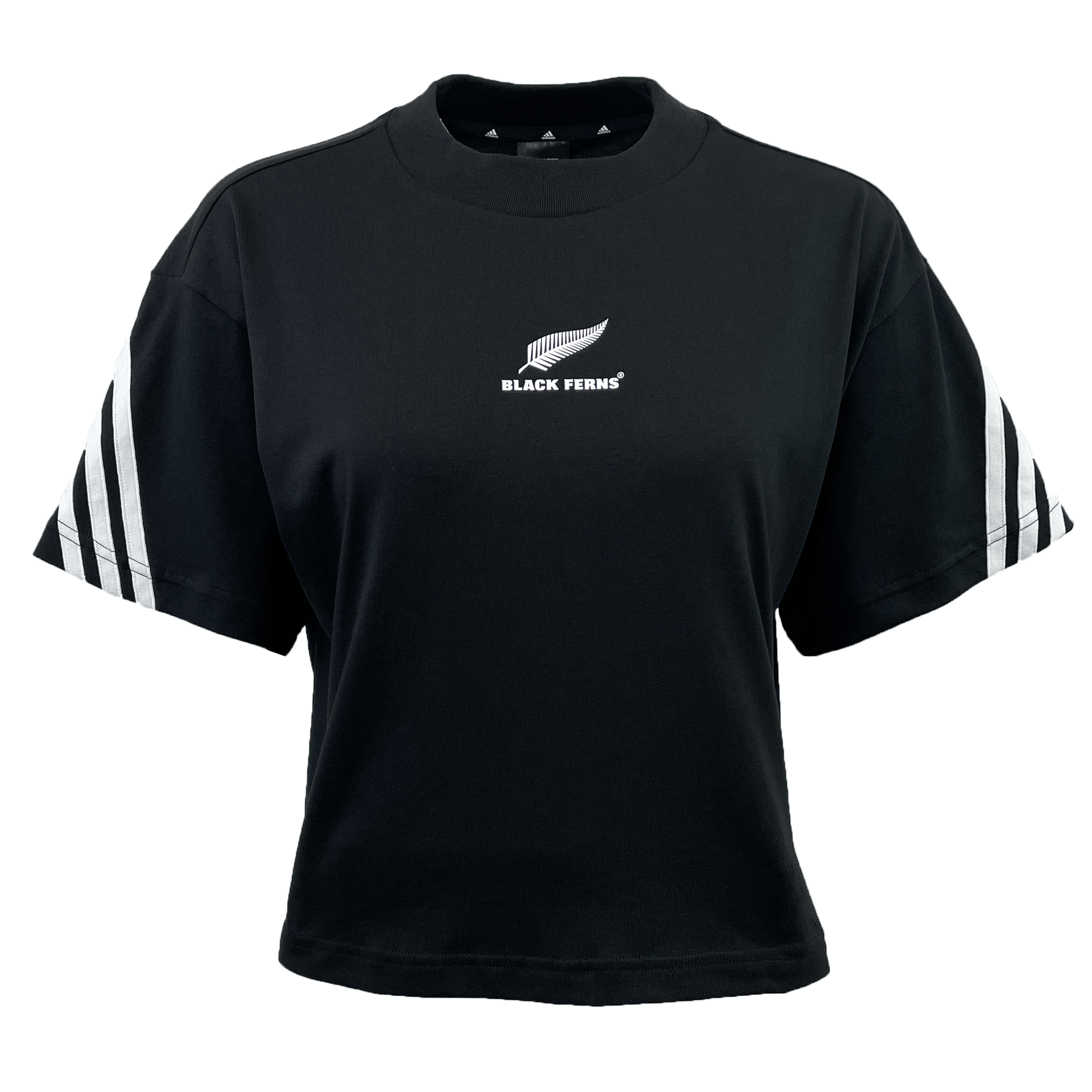 Adidas three stripe t shirt womens on sale