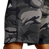 Person wearing All Blacks Camo Shorts by adidas, embodying the fierce spirit of the All Blacks with its grey camouflage print.