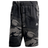 The All Blacks Camo Shorts by adidas feature a black and grey camouflage print with an elastic waistband and drawstring, complete with the iconic Adidas logo on the left thigh—perfect for All Blacks fans.