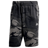 The All Blacks Camo Shorts by adidas feature a black and grey camouflage print with an elastic waistband and drawstring, complete with the iconic Adidas logo on the left thigh—perfect for All Blacks fans.