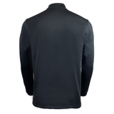 The All Blacks 24/25 Fleece 1/4 Zip by adidas, in black with a stand-up collar, resembles an All Blacks rugby top. It features AEROREADY technology for increased comfort and performance.
