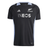 Introducing the All Blacks 24/25 Performance T-Shirt by adidas, a black and gray rugby tee adorned with the renowned "All Blacks" logo and "INEOS" branding. Crafted with AEROREADY technology, it ensures you stay cool and comfortable on the field.