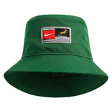 Green Springboks Apex Bucket Hat by Nike featuring a team logo patch and branding.