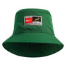 Green Springboks Apex Bucket Hat by Nike featuring a team logo patch and branding.