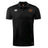The Iona College Club Dry Polo by EMB Canterbury is a black, short-sleeve polo with the Canterbury logo on the right chest, "IONA RUGBY" on the left, and breathable Vapodri tech—ideal for active wear.
