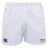 The Iona College Advantage Rugby Shorts by EMB Canterbury feature a black Canterbury logo on the left leg and an orange and brown Iona Rugby logo on the right leg.