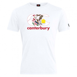 The WRS Canterbury Illinois CCC Flag Club T-shirt is a white tee with a logo filled with country flags and landmarks, plus "canterbury" in red below.