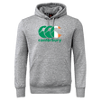 Gray Canterbury Ireland CCC Flag Club Hoodie by WRS Canterbury with a large front pocket and "Canterbury" logo featuring the CCC Flag Design in green, white, and orange.
