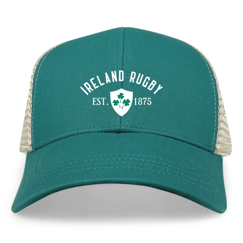 Ireland Rugby 1875 White Text Eco Trucker Cap World Rugby Shop