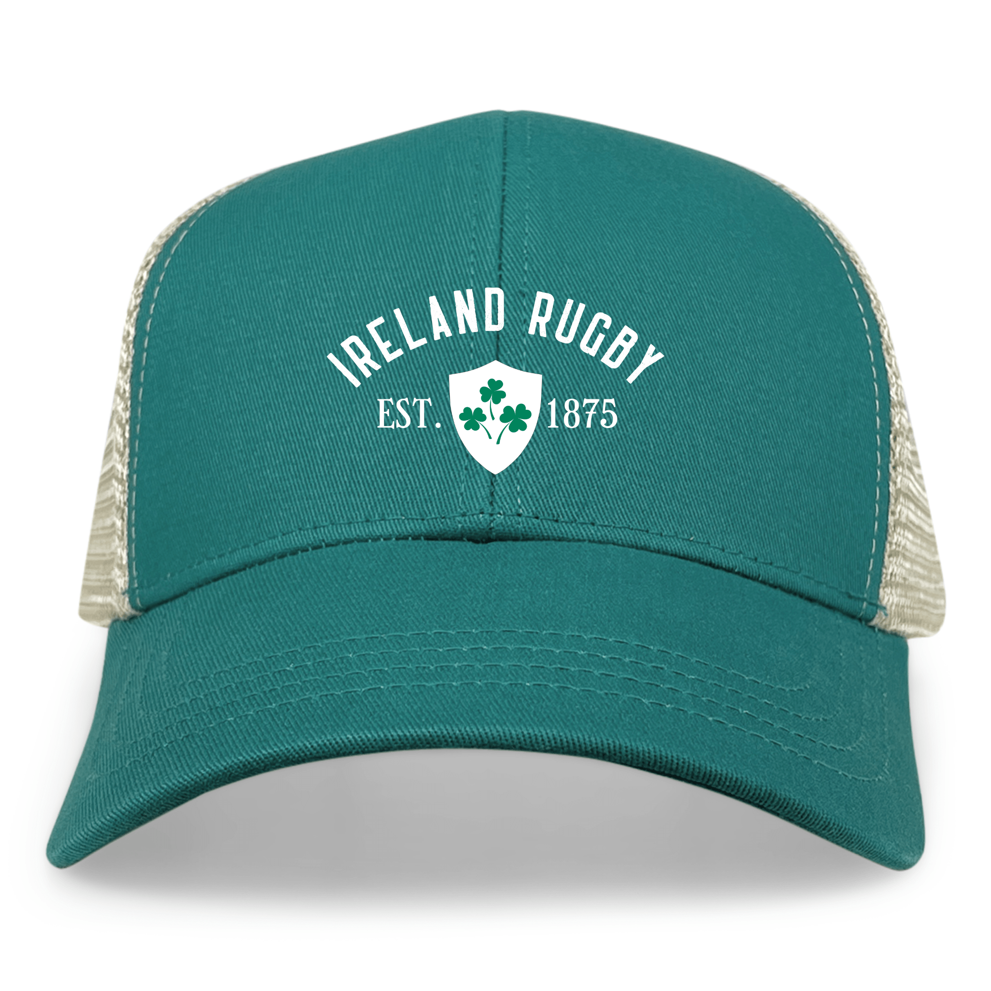 Irish Rugby Hat Ireland Rugby 1875 White Text Eco Trucker Cap | World Rugby Shop