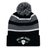 The Ireland Rugby 1875 White Text Hooped Pom-Pom Beanie by EMB Augusta features an embroidered design.