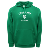 Nations of Rugby Ireland Rugby 60/40 Pullover Hoodie - green. Made from a comfortable blend of cotton polyester. (Brand: WRS Augusta)