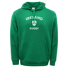 Nations of Rugby Ireland Rugby 60/40 Pullover Hoodie - green. Made from a comfortable blend of cotton polyester. (Brand: WRS Augusta)