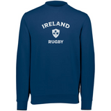 Nations of Rugby Ireland Rugby Fleece Crewneck Sweatshirt - navy. Perfect for rugby fans, this WRS Augusta crewneck offers a comfortable fit.