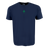 The EMB S&S Activewear Ireland Vintage Comfort Tee is a navy blue, short-sleeve shirt featuring a small green shamrock and "1975" on the chest—ideal for rugby fans seeking a classic, vintage style.