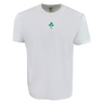 The EMB S&S Activewear Ireland Vintage Comfort Tee features a plain white design with a small green shamrock and "1875" on the chest—ideal for rugby fans who love subtle, vintage embroidery.