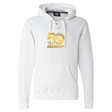 Celebrate Eagles rugby with the USA Rugby 50th Anniversary Sport Laced Hockey Hoodie by WRS S&S Activewear, featuring a gold "50 USA Rugby" logo from the exclusive 50th Anniversary Collection.