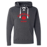 Nations of Rugby Canada Rugby Hockey Hoodie with "Canada rugby" text and a red maple leaf graphic by WRS Alpha Broder.