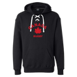 Black hoodie with "Nations of Rugby Canada Rugby" and a maple leaf graphic on the front, perfect as a rugby hoodie.