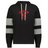 Stay warm in the WRS Augusta Nations of Rugby Japan Jackson Way Hoodie, featuring grey-striped sleeves, a front pocket, and bold red "JAPAN RUGBY" text with a red emblem—ideal for any rugby fan.