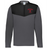 The EMB Augusta Nations of Rugby Japan Sideline Grid 1/4 Zip Pullover is a gray and black long-sleeve top featuring a red "JAPAN RUGBY" logo and cherry blossom emblem on the left chest.