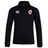 The Japan Club Shield 1/4 Zip Training Top by EMB Canterbury is a black, long-sleeve sportswear piece with a white CCC logo in a red circle on the front, ideal for rugby season, combining style and comfort while reflecting the Japan Club Shield spirit.
