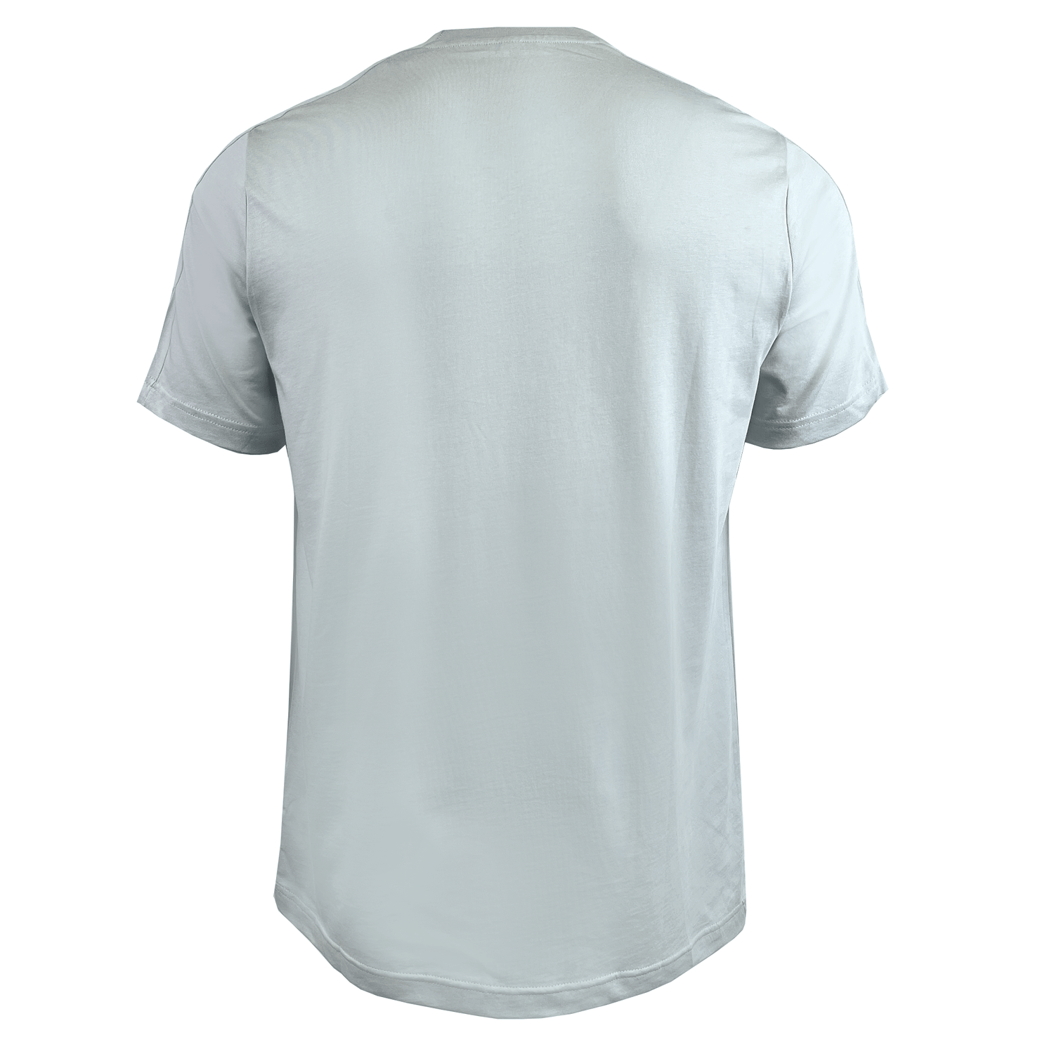 The All Blacks 24/25 Fan Tee by adidas, a plain white short-sleeve T-shirt with a round neck, subtly echoes the minimal style of an All Blacks rugby tee.