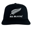 Introducing the adidas All Blacks Snapback Cap 24/25, showcasing a stylish design with a silver fern and "ALL BLACKS" text on the front. Perfect for displaying your support for the rugby team.