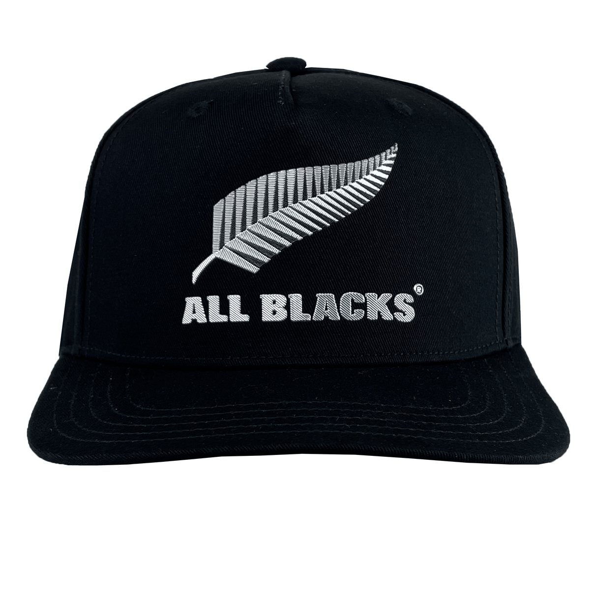 Introducing the adidas All Blacks Snapback Cap 24/25, showcasing a stylish design with a silver fern and "ALL BLACKS" text on the front. Perfect for displaying your support for the rugby team.