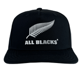 Introducing the adidas All Blacks Snapback Cap 24/25, showcasing a stylish design with a silver fern and "ALL BLACKS" text on the front. Perfect for displaying your support for the rugby team.