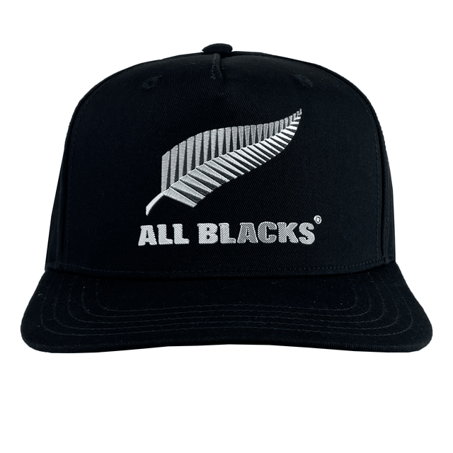 Introducing the adidas All Blacks Snapback Cap 24/25, showcasing a stylish design with a silver fern and "ALL BLACKS" text on the front. Perfect for displaying your support for the rugby team.