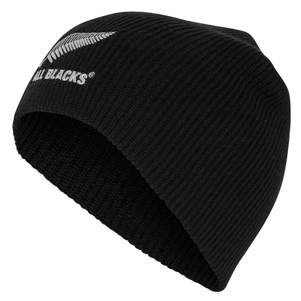Show your support for the New Zealand All Blacks with the All Blacks 24/25 Beanie by adidas, a black knitted beanie featuring the "ALL BLACKS" text and fern logo on the side.