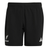 The All Blacks 25/26 Replica Home Shorts by adidas feature an elastic waistband, the iconic silver fern on the left leg, and the adidas logo on the right—perfect performance rugby shorts for any All Blacks fan.