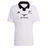 The adidas All Blacks 25/26 Replica Away Jersey features a white design with a black collar, team and sponsor logos, and adidas branding—ideal as an official All Blacks away rugby jersey.