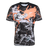 The All Blacks 26/27 Captains Run Replica Jersey by adidas features dynamic black and orange comic-style graphics and displays the adidas "All Blacks" logo on the chest.